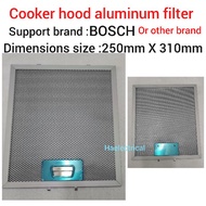 cooker hood aluminum filter for BOSCH or other brand 250mm x 310mm