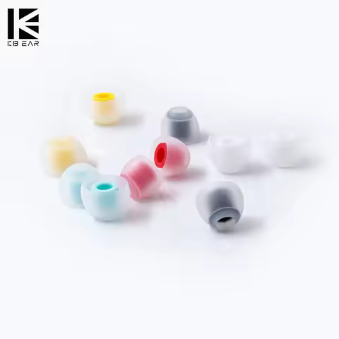 KBEAR 07 Silicone Upgrade Headphone Eartips 1pair(2pcs) 5pairs(10pcs) Noise Isolating With S M M- L 