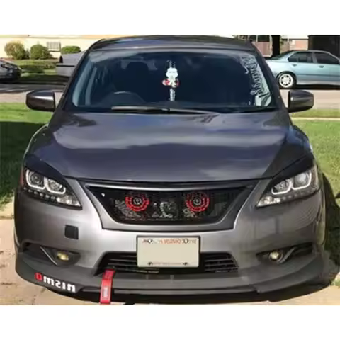 Grill Grille Racing Accessories Fit Nissan Sentra Sylphy 2013-- 2015 Year