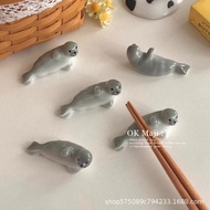 Exquisite Cute Creative Ceramic Chopstick Holder Tableware Spoon Chopstick Holder Household Dining T
