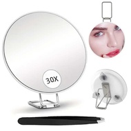 6 Inches 3 0 Times/4 Magnification Makeup Mirror with Tweezers Holder Acne