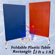 【Rectangle】Foldable Plastic Table/Rectangle Plastic Table 2x3/ Dining Table/ Meja Plastik/ Meja Lipat Segi Empat Panjang/Outdoor Indoor