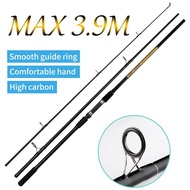 【TRAINFIS】3Sections 3.3M/3.6M/3.9M Surf Rod Shore Fishing Rod Full Carbon Fishing Rod Spinning Rod