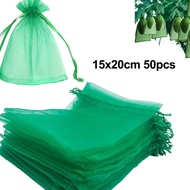 【hot】Garden Plant Fruit Protect Drawstring Net Bag Mesh Against Pest Bird