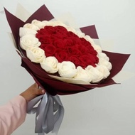 Promo Buket Bunga Mawar Flanel Untuk Hadiah Wisuda, Ultah, Hari Ibu,