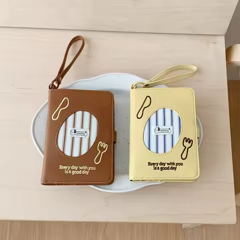 Portable Casual Korean Embroidery Sausage Dog Passport Holder Multifunctional Boarding Pass Protecto
