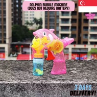 🫧SG Inertia Bubble Guns Machine Dolphin and Fish Design - Outdoor Bubble Toy for Kids / BATTERY-LESS / Inertia Mechanism