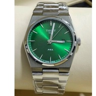 tissot PRX stainless Steel warna hiju jam tangan lelaki quartz analog luxurious stylish watches men's night glow watches