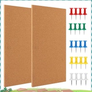 Cork Board Bulletin Board, Small Rectangular Pin Board for Wall, Self-Adhesive Cork Board for Office