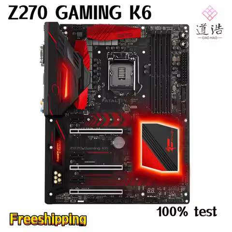 For ASROCK Z270 GAMING K6 Motherboard 64GB HDMI M.2 LGA 1151 DDR4 ATX Z270 Mainboard 100% Tested Ful