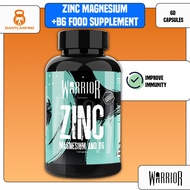 Warrior Zinc n Magnesium + B6 Capsule Supplement | Reduce fatigueness + Vitamin B6