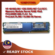 HP 461652-061 1GB DDR2 667 CL5 ECC Memorry Module Server RAM 1Rx8 PC2-5300F-555-11 for ProLiant DL36