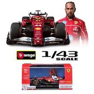 1:43 F1 2025 Season Ferrari SF25 #44 Lewis Hamilton Alloy Racing Car Model, Die-Cast Car Model With 