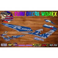 Suzuki Raider 150 MOTOGP Edition 2020 Carb Stock Decals (ORIG BLUE) w/ Freebies