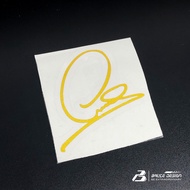F1 Rider Signature Lewis Hamilton Car Sticker Helmet Sticker 3M Waterproof Reflective