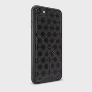 Ozaki O!coat 0.3+ Totem Versatile iPhone 7 皮紋圖案可立式保護殼-黑色