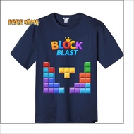QP Children's Tops Block Blast Character Boys' T-shirts and Girls' Clothes Trendy