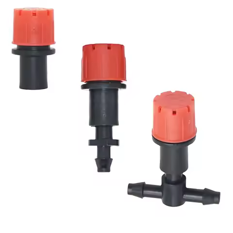 Irrigation Dripper Red Adjustable Dripper Sprinkler with 6 mm Inner Hole Irrigation Garden Watering 