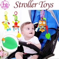 0-12 Months Newborn Baby Plush Stroller Toy Baby Rattles Mobiles Cartoon Animal Hanging Bell Educational Baby Toys