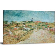 Vincent Van Gogh Poster Vegetable Gardens In Montmartre Poster Decorative Painting Canvas Wall Art L