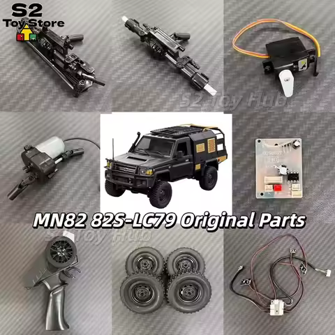 MN RC Car Parts MN82 82S-LC79 Original Main Board Gearbox Remote Controller 280 Servo for RC Truck C