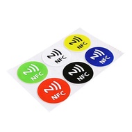 (6pcs/lot ) NFC Tags Stickers NTAG213 NFC tags RFID adhesive label sticker Universal Lable Ntag213 RFID Tag for all NFC Phones
