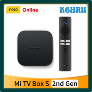 KGHRU Original Global Version Xiaomi Mi TV Box S 2nd Gen Quad Core 4K Ultra HD Dolby Vision HDR10+ Google Assistant Media Player DGRWE