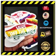 VANS STICKER. VANS LOGO. WATERPROOF OUTDOOR STICKER. SKATEBORD STICKER.MOTOR STICKER.STIKER VANS.KAS