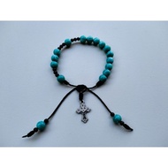 G1349 CATHOLIC CROSS ROSARY BRACELET