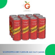Schweppes dry ginger ale (12 x 320ml) carton
