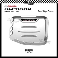 Toyota Alphard ANH10 2003 - 2008 Fuel Cap Cover Tank Cap Trim Chrome Black Garnish Accessories Bodyk