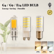 [HIGH QUALITY] CERAMIC LED G4 / G9 / E14 Bulb 2W / 5W Energy Saving 3000K 6000K Corn Bulb