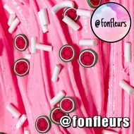 Fonfleurs Slimes 🇸🇬 Watermelon Ice Cream Red Soft Clay Butter Toys Scent Kids Children Gift Kit Present Putty Sprinkles