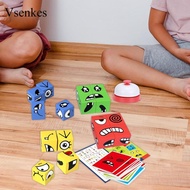 [Vsenkes] Face Changing Cube Blocks Portable Cube Building Blocks Game,Face Changing Cube for Ages 3