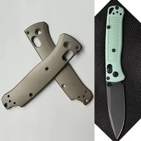 Custom Knife Titanium Handle Scales Patches For Benchmade Mini Bugout 533 Knives Grip Replace Part A