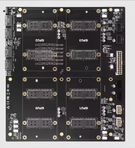For V100 Four Card 300GB/s Full Speed GPU Baseplate, Support 4 Card NVLINK 304 * 270mm