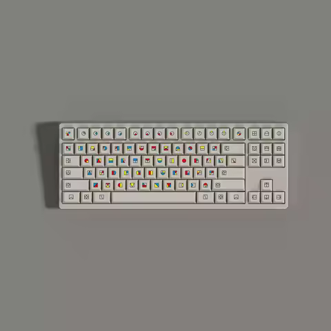 146 Keys Gestalt Color Blocking Keycaps Cherry Profile Keycap PBT Dye Sublimation Key Caps For MX Sw