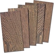 Wood Sheets 1/8" Thick, 4x8 inch Wenge Lumber Veneer Pieces Planks Thin Blank Board for Craft Decor 