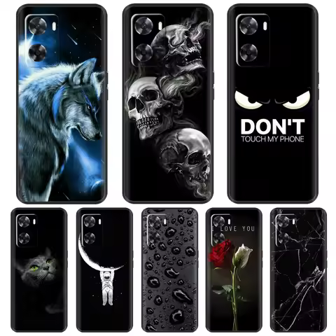 Black Silicone Case For OPPO A57s Case A57e Coque Soft Phone Cover For OPPO A57e A57s Case A 57 s A 