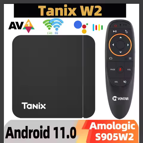Tanix W2 Smart TV Box Android 11 Amlogic S905W2 with 2GB 16GB Support H.265 AV1 Dual Wifi HDR 10+ Me