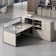 Simple Modern Office Desk for Staff, Financial Office Desk, Employee Workstation46Double Four Workst