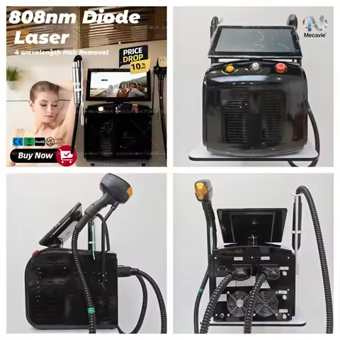 2026 Newest 2 in1 Soprano Titanium Ice 4000W PRO Diode 4 Wavelength 755 808 940 1064nm Laser Machine
