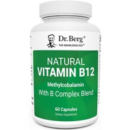 Dr. Berg Natural Vitamin B12 1000 mcg with B Complex Blend - Methylcobalamin B12 for Energy, Nerve H
