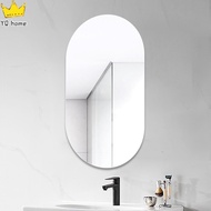 YIXIN Frameless Oval Bathroom Mirror High definition toilet mirror hanging wall mirror