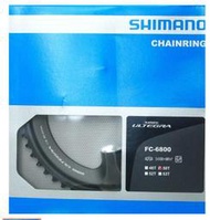 SHIMANO Ultegra FC-6800 2x11速大齒盤50T修補齒片，黑灰色