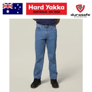 HARD YAKKA Y43245 Mustang Regular Fit Stretch Work Jean Blue