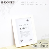 Nordic Simple Photo Frame White 6x8 Free Clay Solid Wood Picture Certificate Puzzle Poster Mounting 