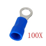 100PCS New Ring Ground Wire Connector Electrical Crimp Terminal 14-16AWG