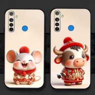 Oppo realme 5 / realme 5 pro / realme c3 / realme 5s case printed with CNY zodiac animal, rat, ox, d