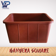 SQUARE/RECTANGLE BANYERA 50L - Unbreakable Rubberized Plastic Basin Fish Banyera (CM-535)